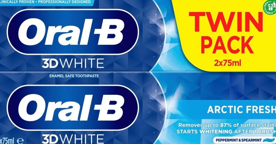 Oral-B 3D White Artic Fresh 2x75ml hammastahna
