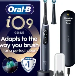 Oral-B iO9 Black Onyx sähköhammasharja + lisävaihtoharja