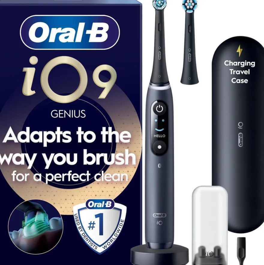 Oral-B iO9 Black Onyx sähköhammasharja + lisävaihtoharja