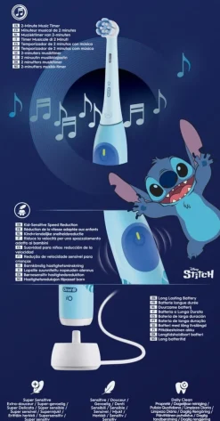 Oral-B iO2 Kids 6+ Stitch sähköhammasharja + matkakotelo