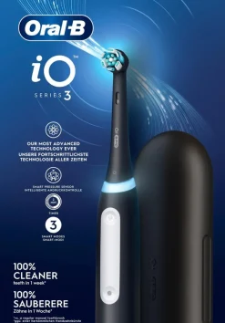 Oral-B iO3 Matt Black sähköhammasharja + Matkakotelo