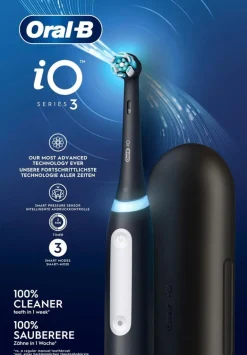 Oral-B iO3 Matt Black sähköhammasharja + Matkakotelo