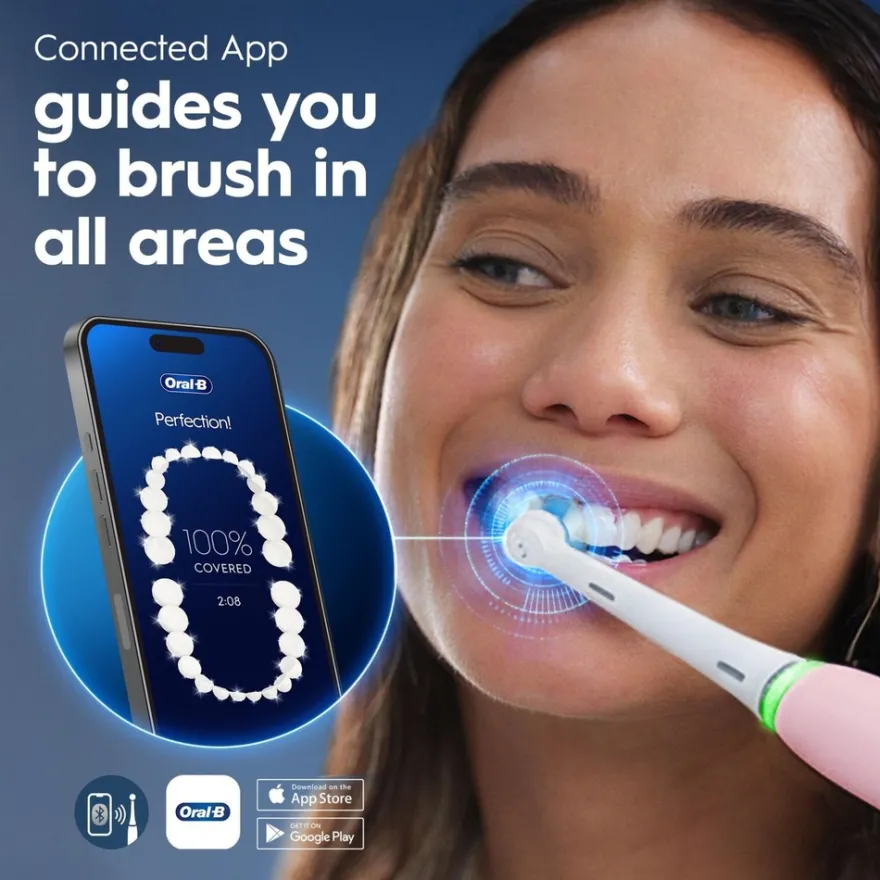 Oral-B iO6 Series Pink Sand Sensitive sähköhammasharja + lisävaihtoharja