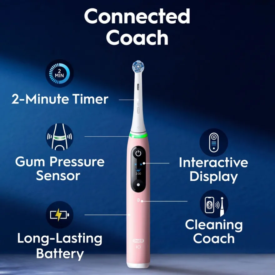 Oral-B iO6 Series Pink Sand Sensitive sähköhammasharja + lisävaihtoharja