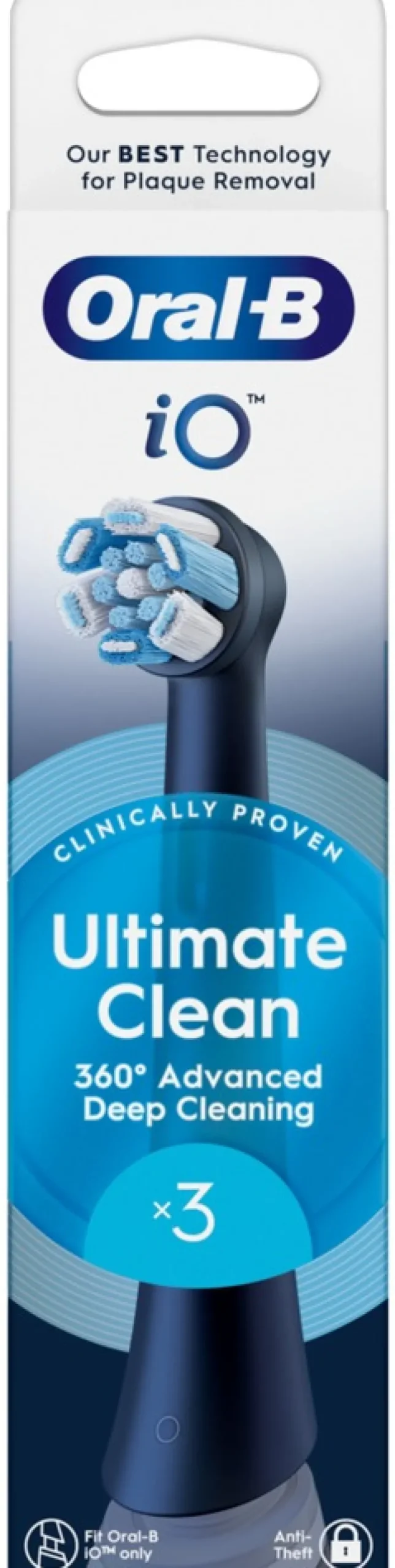Oral-B iO Ultimate Clean Black vaihtoharja 3kpl