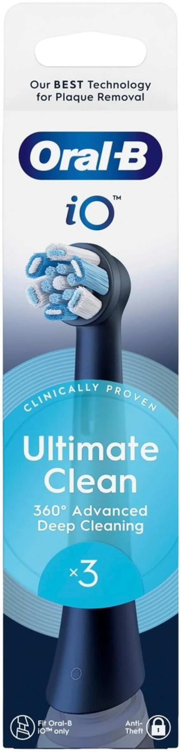 Oral-B iO Ultimate Clean Black vaihtoharja 3kpl