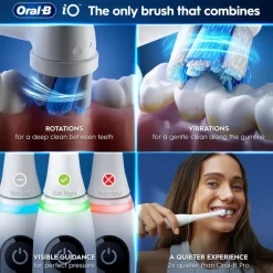 Oral-B iO6 White sähköhammasharja + matkakotelo + hammasharjateline + lisävaihtoharja
