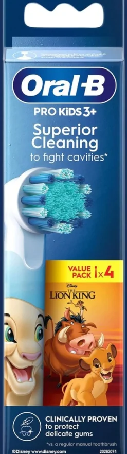 Oral-B PRO Kids 3+ Lion King vaihtoharja 4kpl