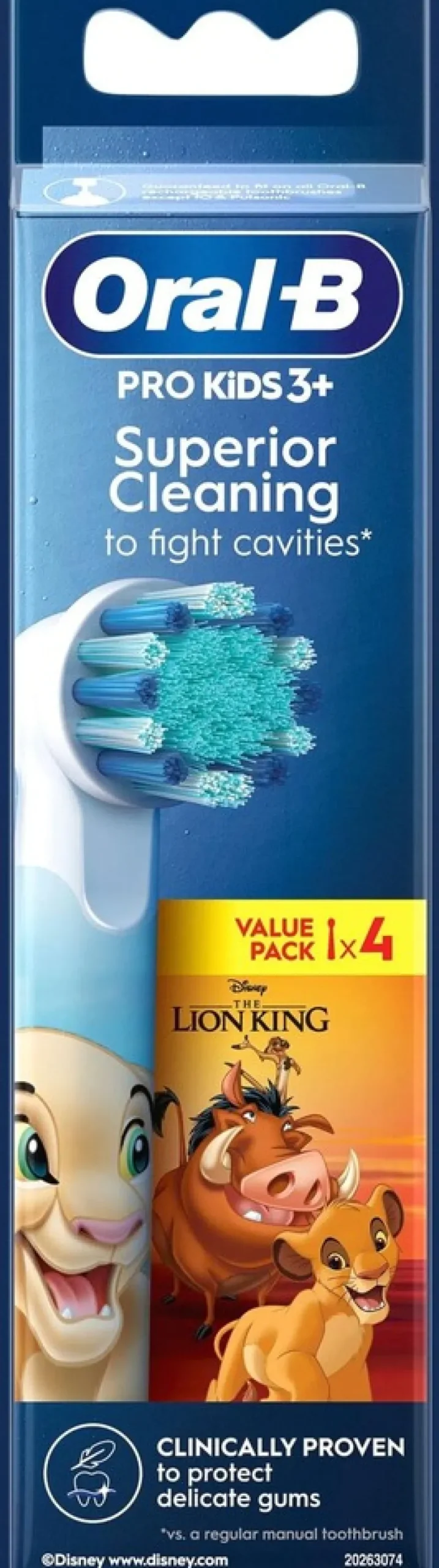 Oral-B PRO Kids 3+ Lion King vaihtoharja 4kpl