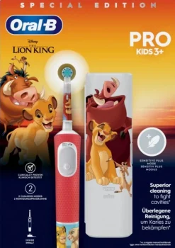 Oral-B Vitality Pro Kids Lion King sähköhammasharja + matkakotelo