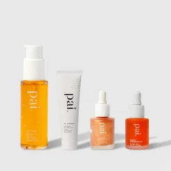 Pai Try Pai Kit Mini cleansing oil, moisturiser, bronzing drops & face oil aloituspakkaus 58ml