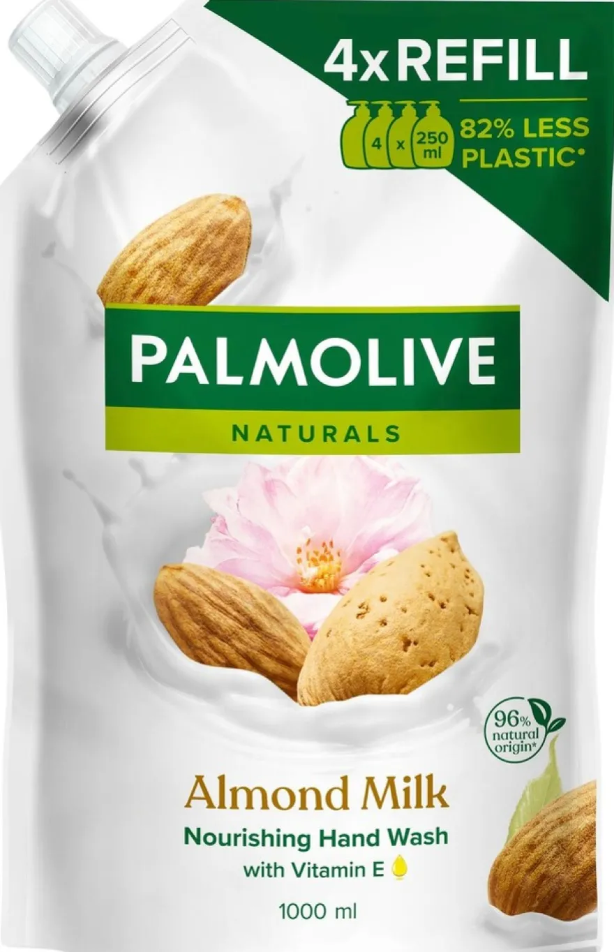 Palmolive Naturals Almond Milk nestesaippua täyttöpussi 1000ml