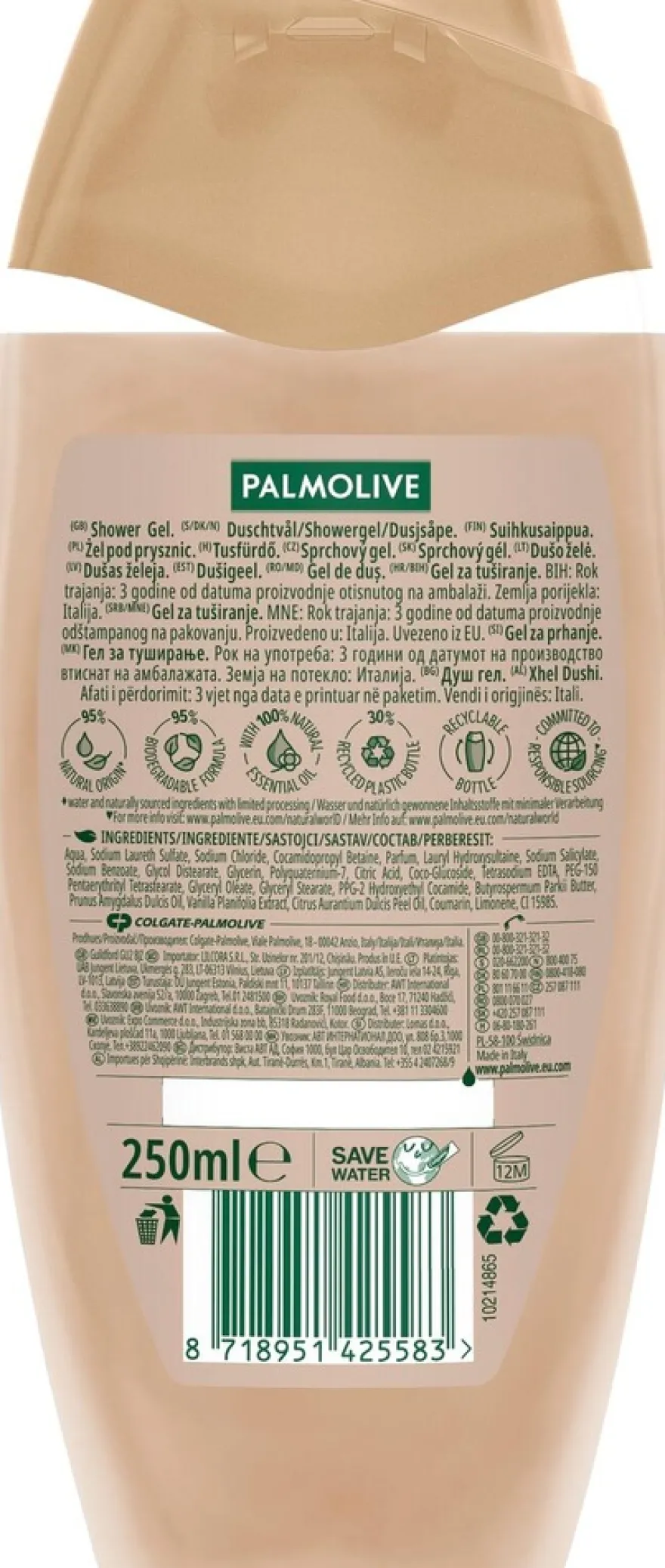 Palmolive Thermal Spa Smooth Butter suihkusaippua 250ml