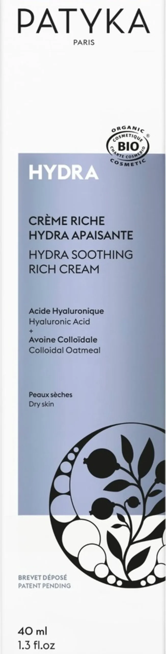 Patyka Hydra Soothing Rich Cream 40ml