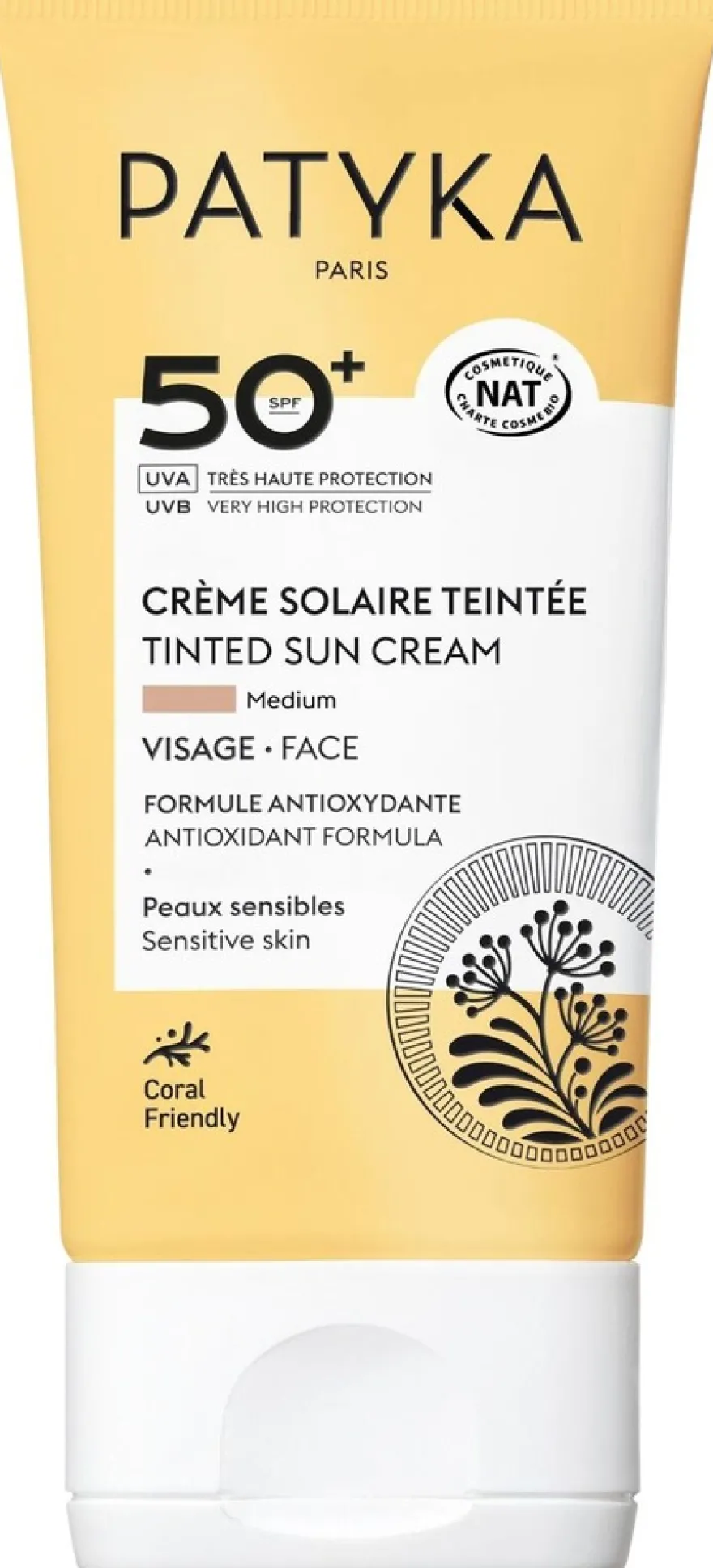 Patyka Sun Tinted Cream SPF50+ Medium 40ml