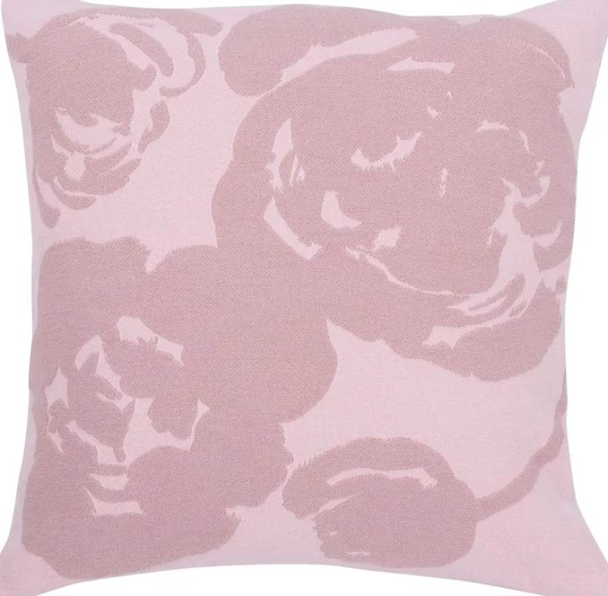 Pentik Lilia tyynynpäällinen jacquard 45x45, vaaleanpunainen