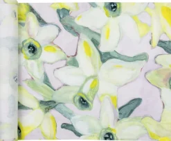 Pentik Narsissi kaitaliina 43x160 cm keltainen