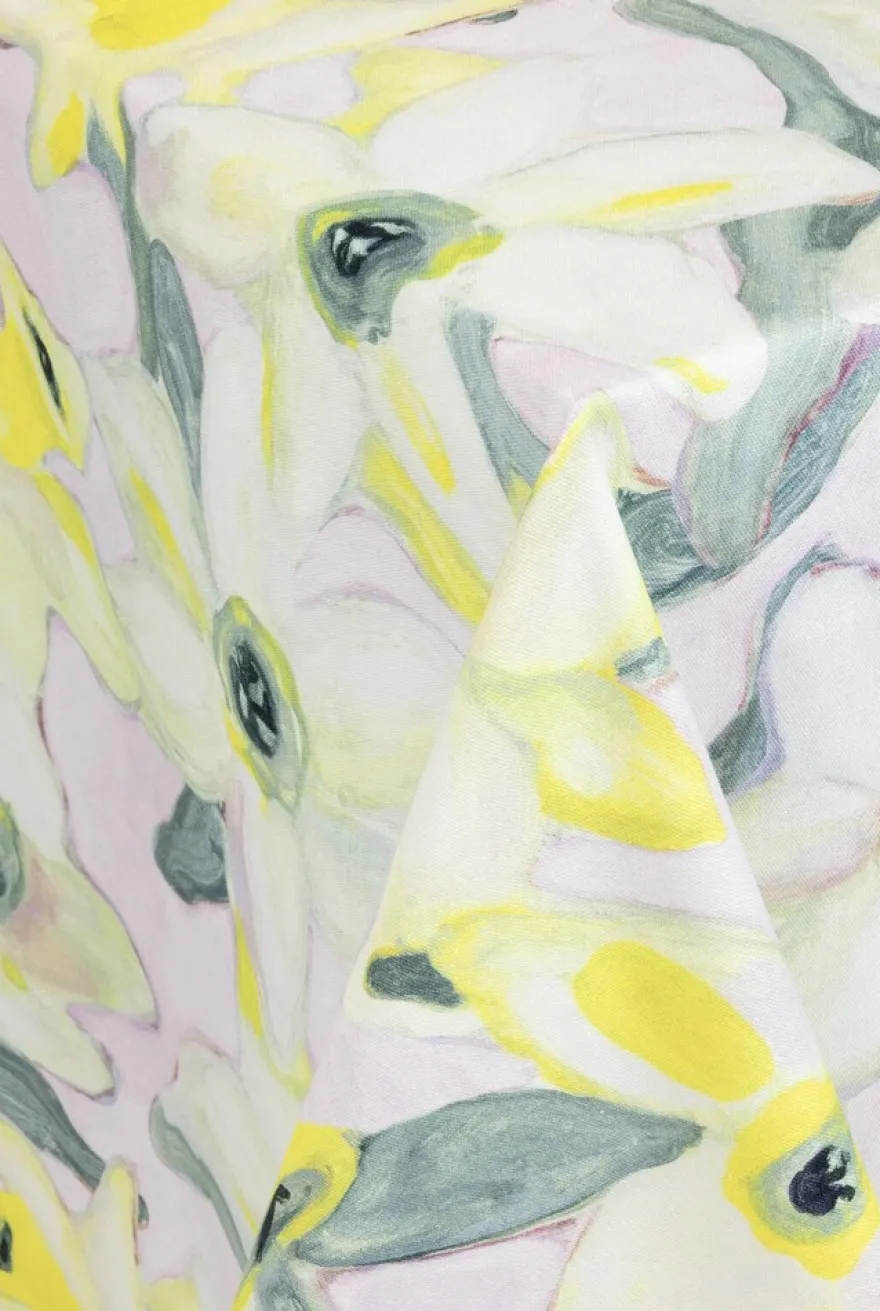 Pentik Narsissi pöytäliina 145x250 cm keltainen