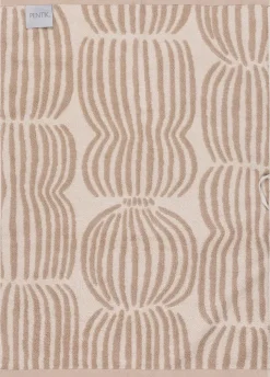 Pentik Vilja käsipyyhe 50x70 cm vaaleanruskea