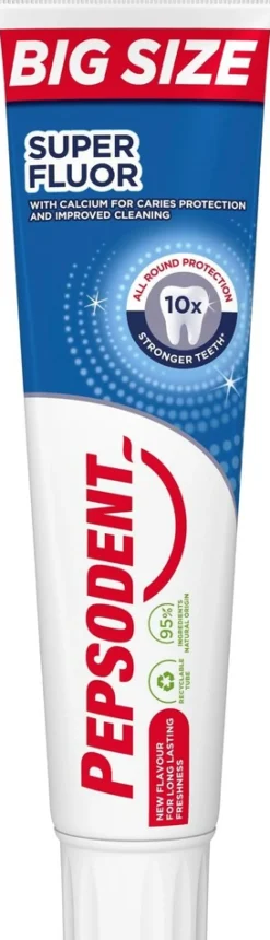 Pepsodent Super Fluor Hammastahna Miedon makuinen 125 ml