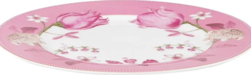 Pip Studio Jolie Tulip lautanen 23cm pinkki