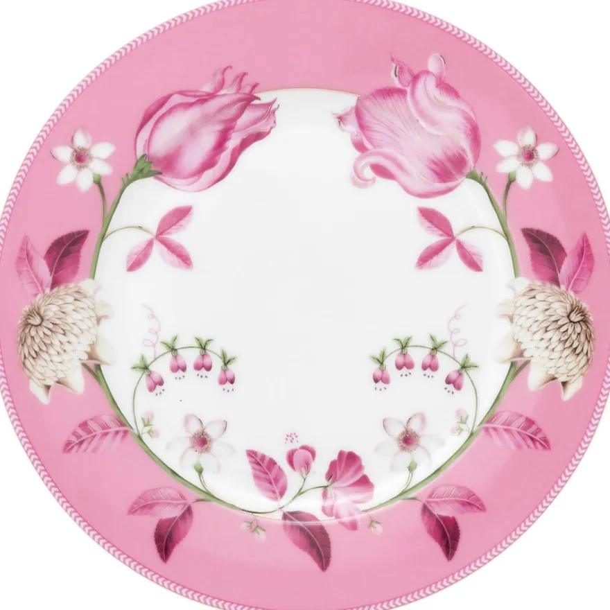 Pip Studio Jolie Tulip lautanen 23cm pinkki