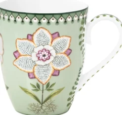 Pip Studio Lily & Lotus muki 350 ml vihreä