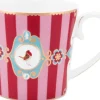 Pip Studio Love Birds Medallion muki 350 ml punainen-pinkki