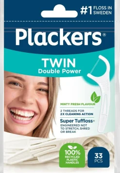 Plackers Twin Hammaslankain 33kpl