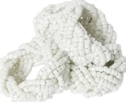 Portolino Living Beads serviettirengas 4 kpl valkoinen