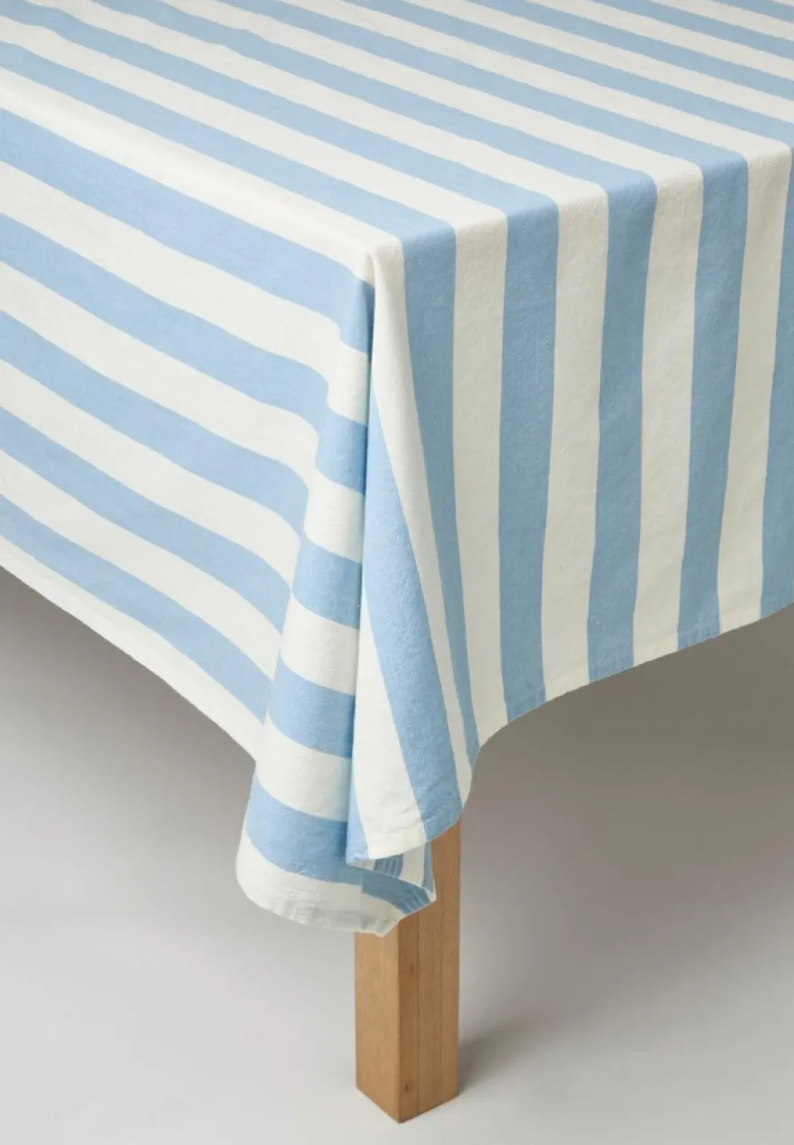 Portolino Living Block pöytäliina 145x250 cm sininen