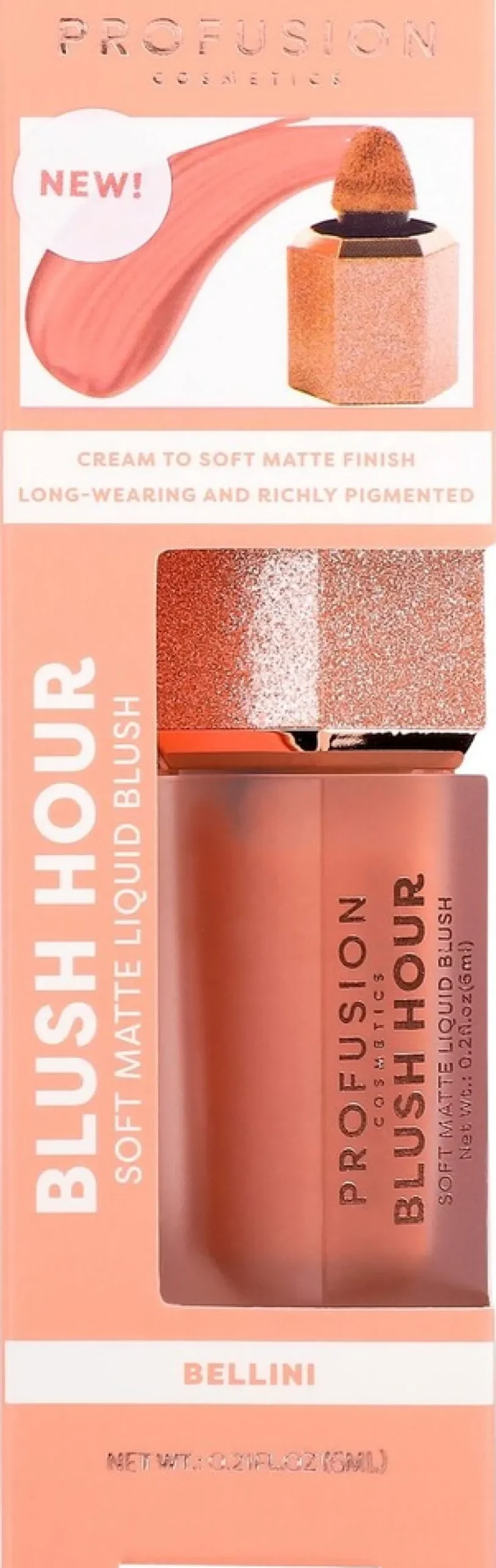Profusion Cosmetics Blush Hour Soft Matte Liquid Blush nestemäinen poskipuna 6 ml