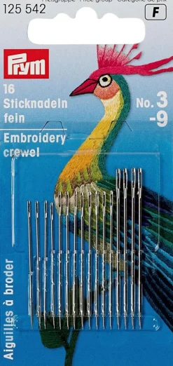 Prym koruompeluneulalajitelma koot 3-9 16 kpl/pakkaus