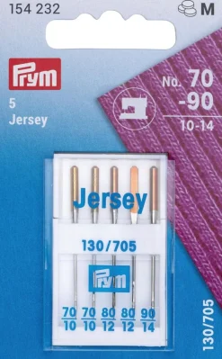 Prym ompelukoneneula pallokärjellä lajitelma 70-90 5 kpl/pakkaus