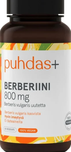 Puhdas+ Berberiini 800 mg 60 vegekaps