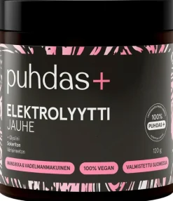 Puhdas+ Elektrolyyttijauhe Mansikka-Vadelma 120 g