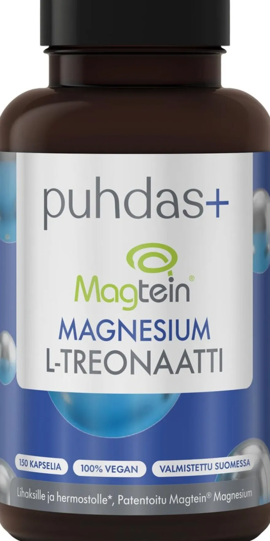 Puhdas+ Magtein Magnesiumtreonaatti 150 kaps