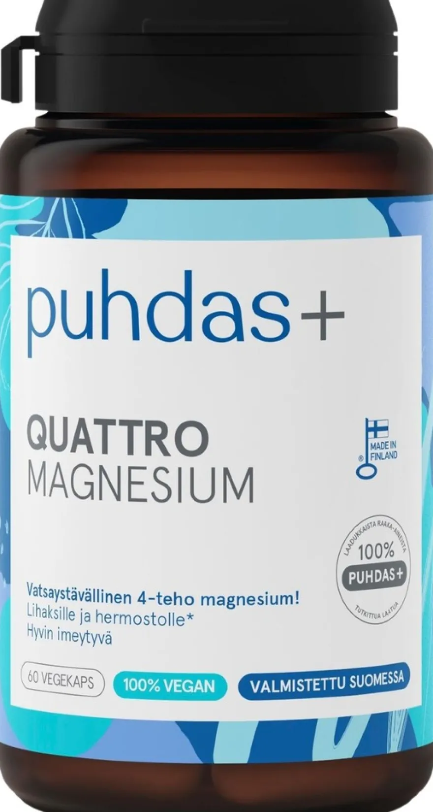 Puhdas+ Quattro Magnesiumvalmiste 36g/60kaps