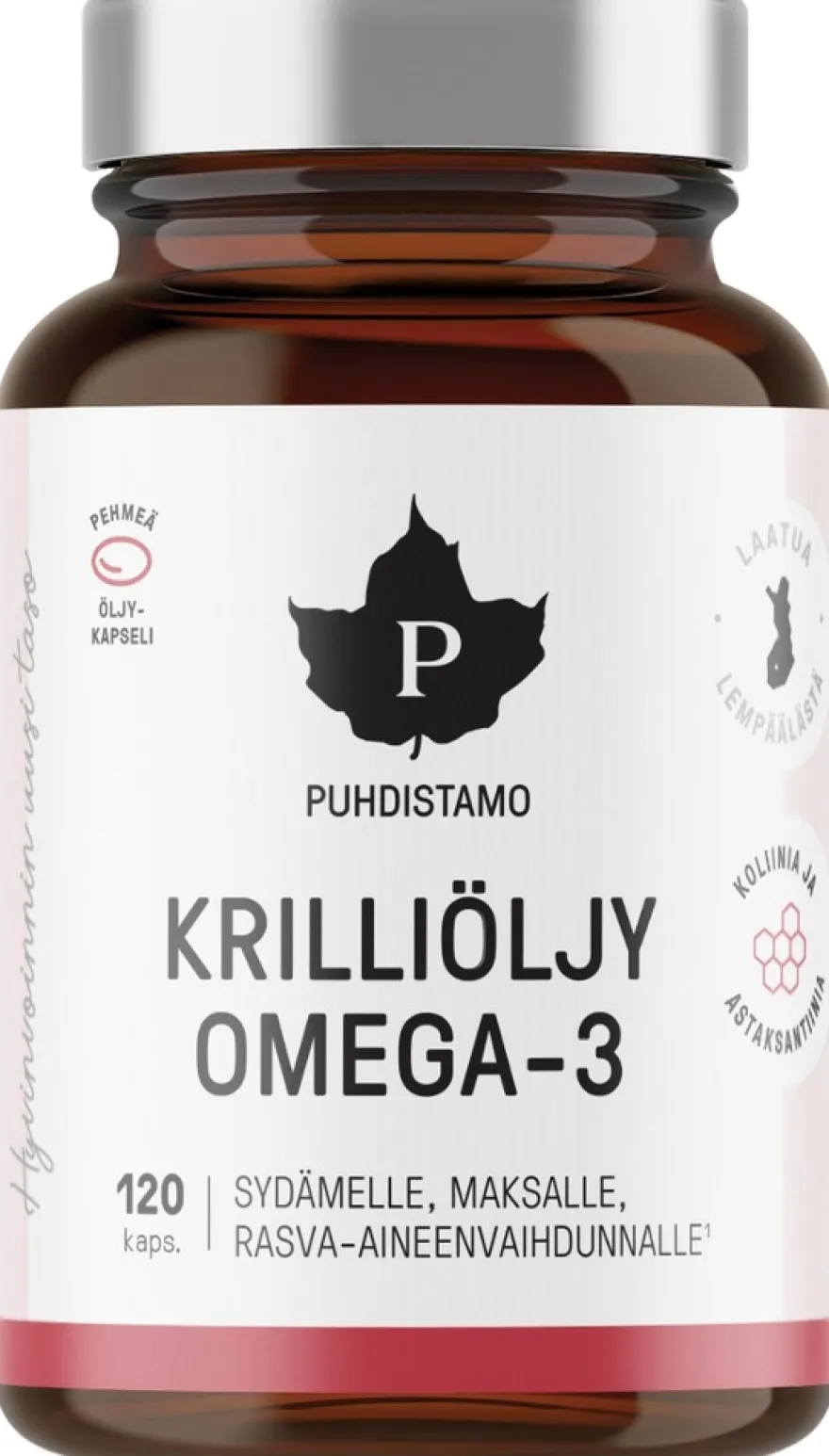 Puhdistamo Krilliöljy Omega-3 60 kapselia