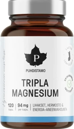 Puhdistamo Tripla Magnesium 120 kapselia