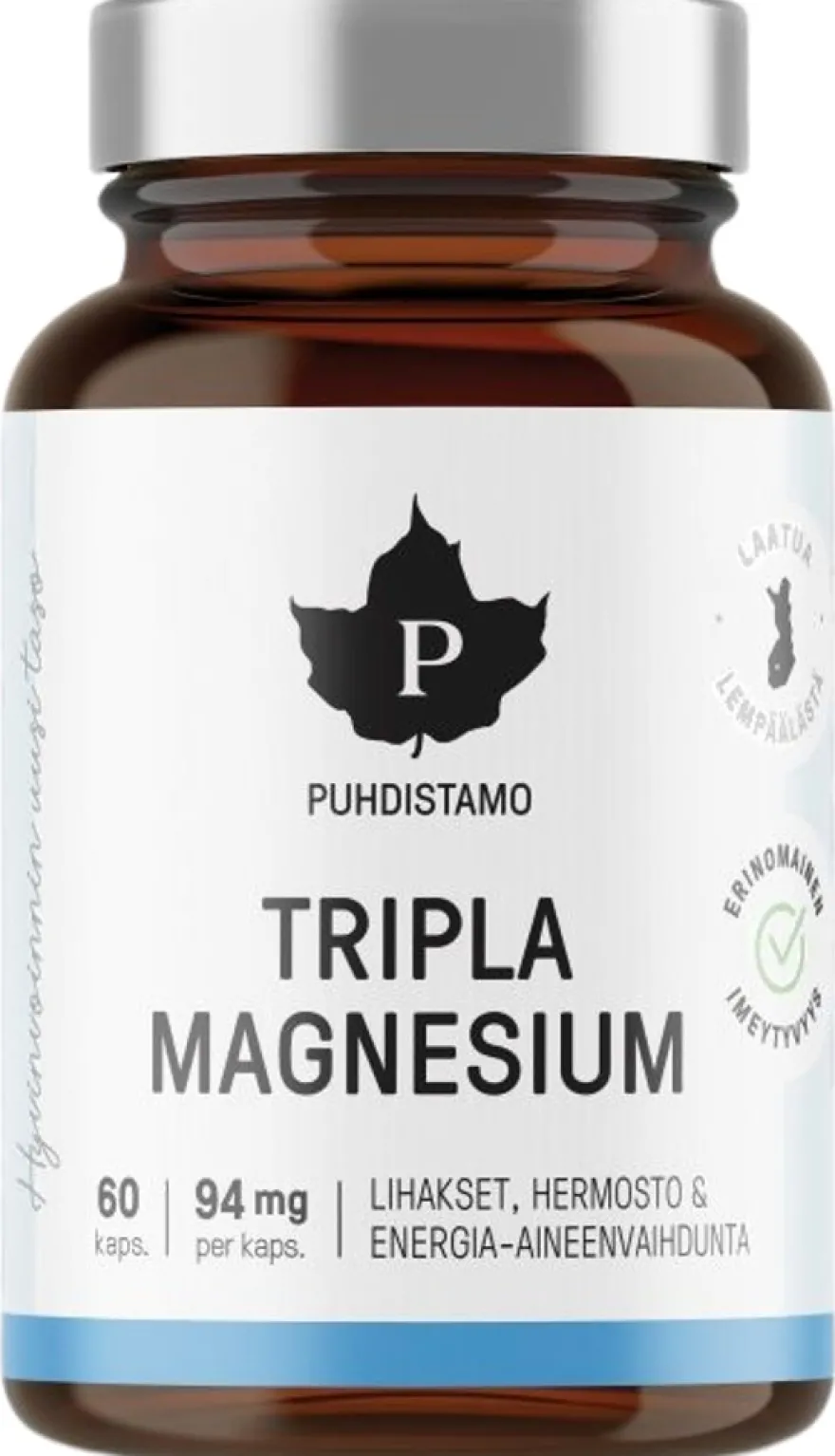 Puhdistamo Tripla Magnesium 60 kapselia