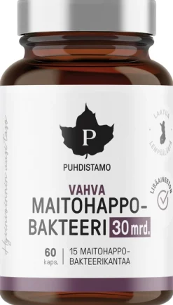 Puhdistamo Vahva Maitohappobakteeri 30 mrd. 60 kaps