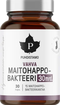 Puhdistamo Vahva Maitohappobakteeri 30 mrd. 30 kaps
