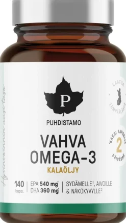 Puhdistamo Vahva Omega -3 140 kaps