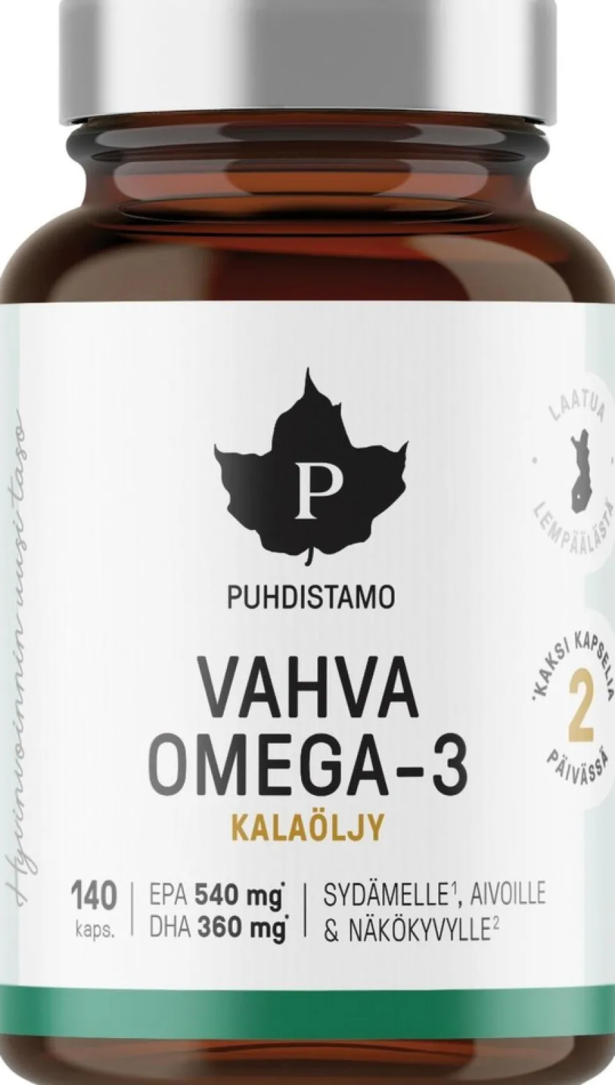 Puhdistamo Vahva Omega -3 140 kaps