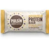 Pulsin proteiinipatukka 50g, joka sisältää mantelia, cashewta, vaniljaa & ja sokeritonta suklaata, makeutettu xylitolilla.