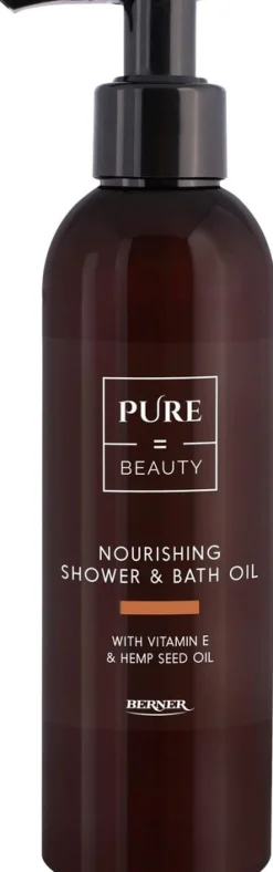 Pure=Beauty Nourishing Shower & Bath Oil with Hempseed & Vitamin E suihkuöljy 200 ml