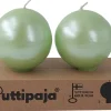 Puttipaja Kannallinen pallokynttilä metallihohto 7x8x cm 2 kpl lehmus