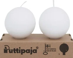 Puttipaja kantapallokynttilä 2kpl valkoinen