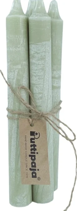 Puttipaja kruunukynttilä Oliva 4kpl salvia oliiviöljysteariini 20cm